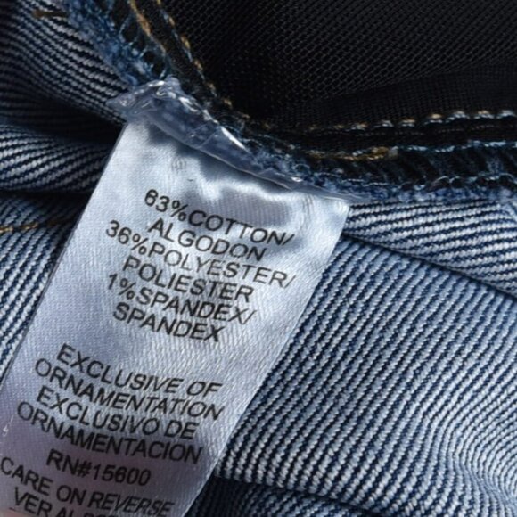 Democracy Ab Solution Denim Shorts Cut off Size 6 Medium Blue Wash - Picture 5 of 8